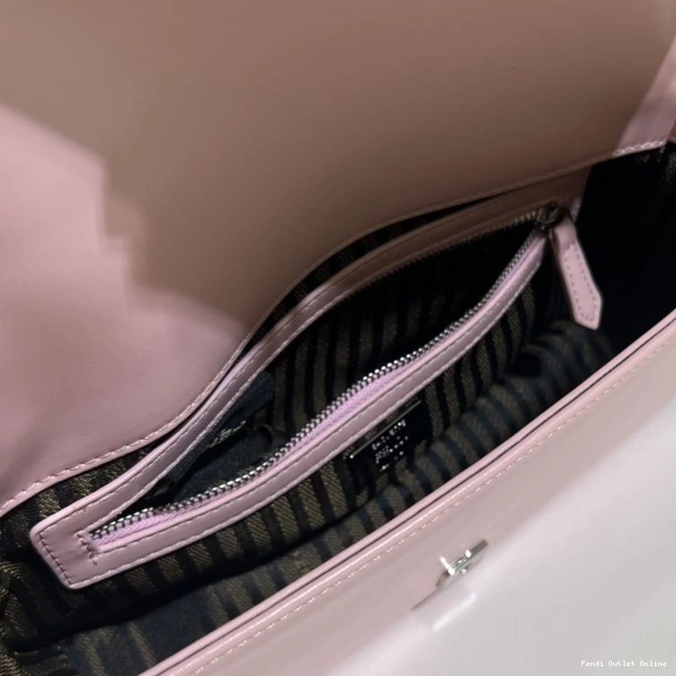 Cheap Medium Pink Bag In Baguette Fendi Tiffany Leather Smooth 0804